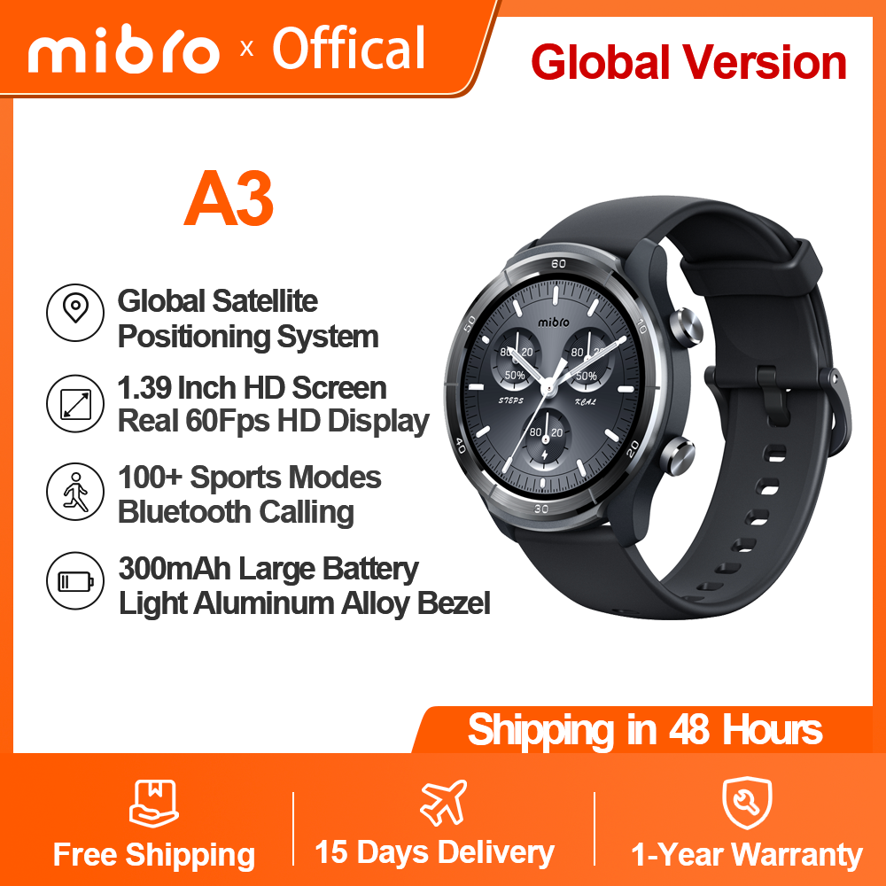 Smartwatch Watches For Men With Gps - Mibro A3 Smartwatch Super Light Design