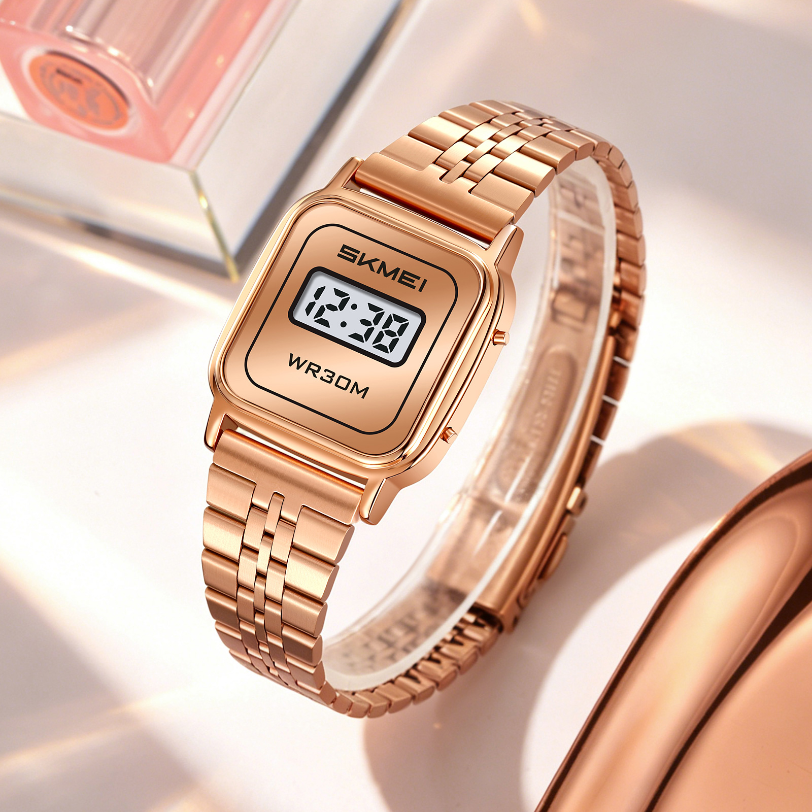 Vintage Digital Watch - SKMEI 2589 Elegant Women's Digital Watch