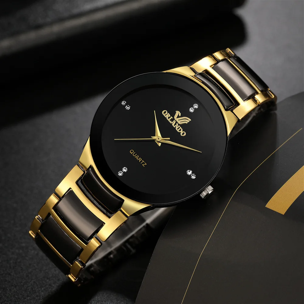 Vintage Digital Watch - hot sale black dial steel quartz