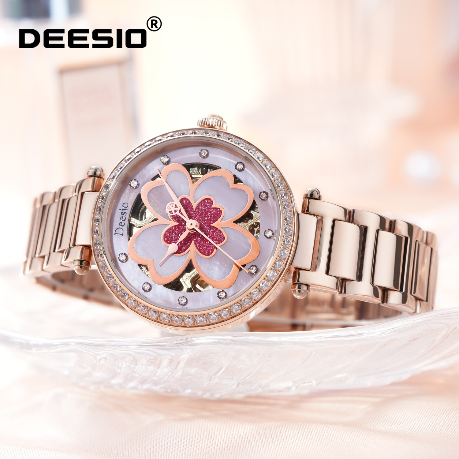 Skeleton Mechanical Watch - Deesio Women's Automatic Mechanical Watch Skeleton