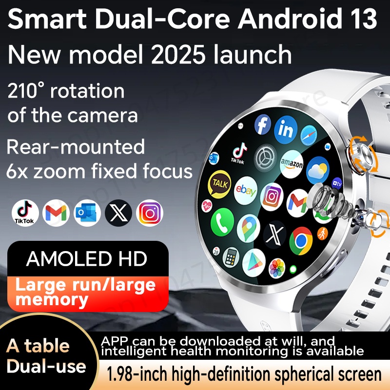 Smartwatch Watches For Men With Gps - Smartwatch With 1.98 inch Amoled large