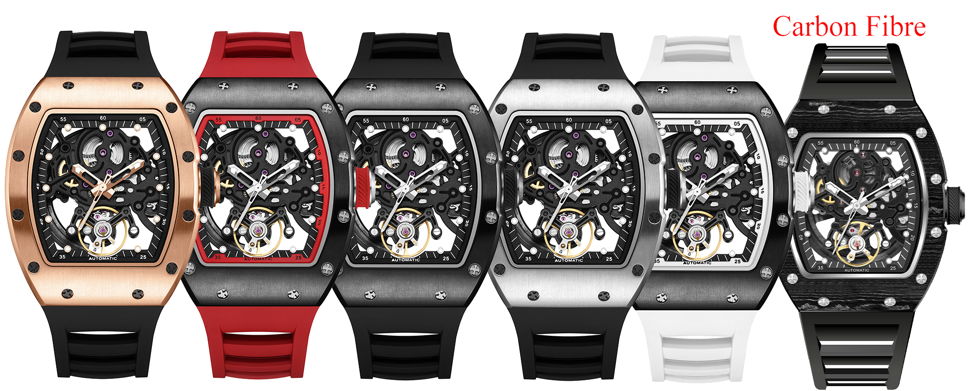 Skeleton Mechanical Watch - 2026 Skeleton Automatic Multifunction Casual Clock