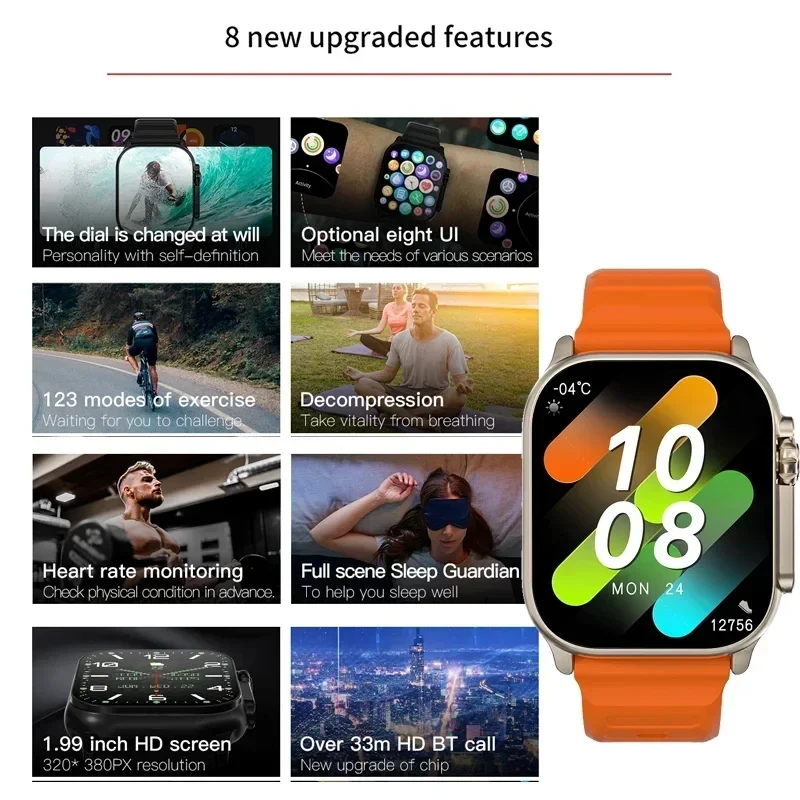 New Watch T10 Ultra Smart Watc - Smartwatch Watches With Bluetooth incelemesi ve fiyatı