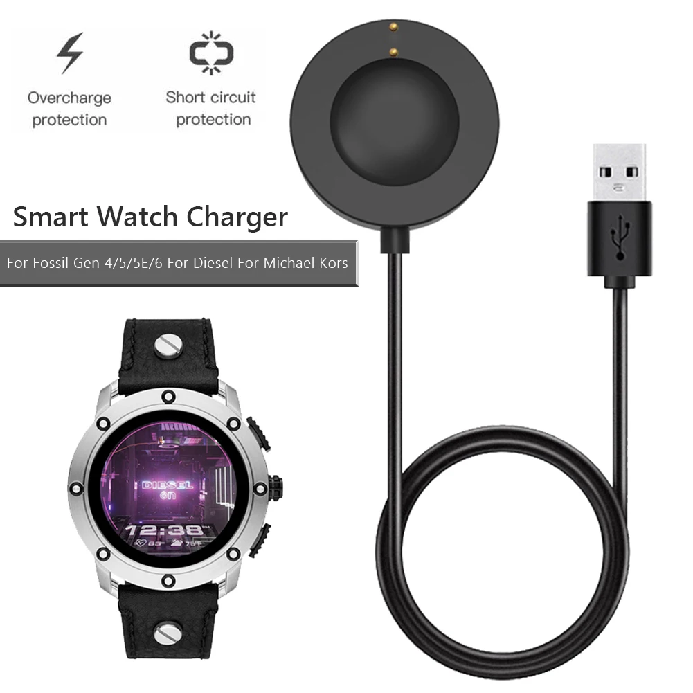 USB Magnetic Fast Charge Charg - Fossil Watches Smartwatch Charger incelemesi ve fiyatı