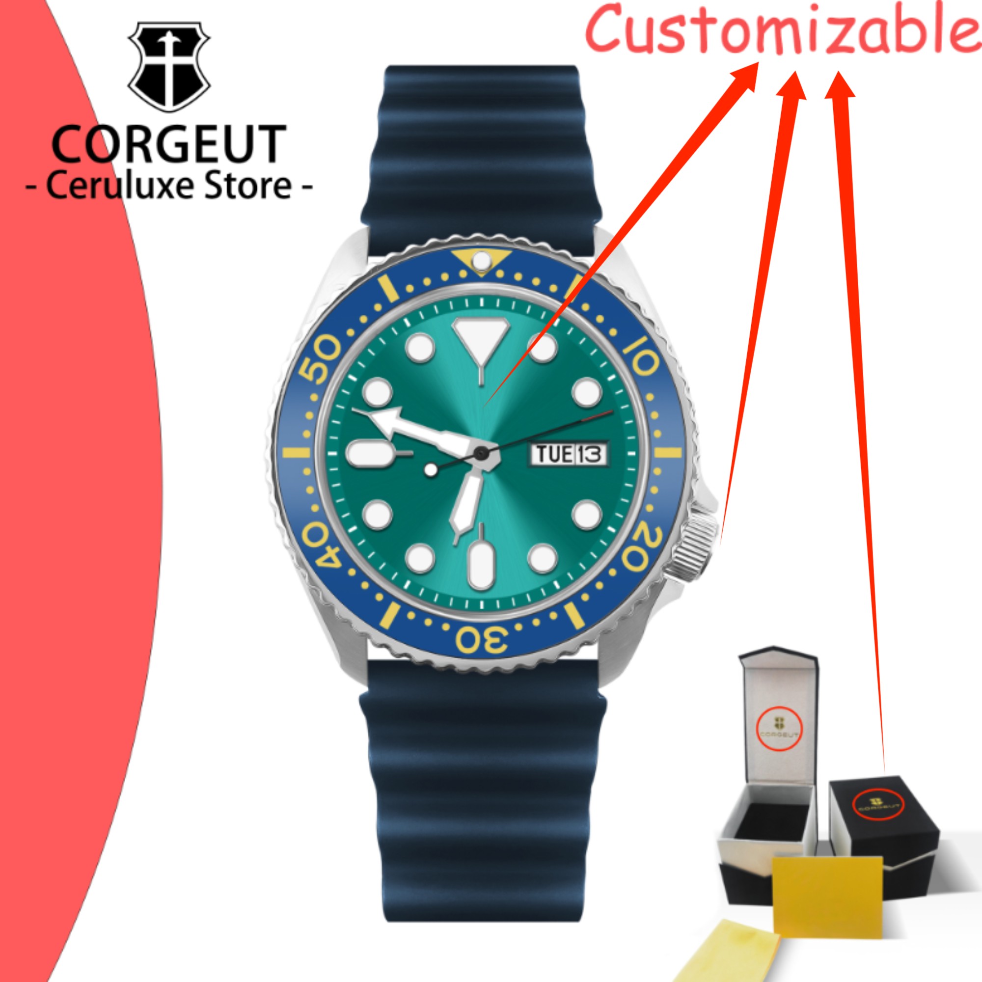 CUSTOM Logo Vintage Diver Watc - Waterproof Diving Watch incelemesi ve fiyatı
