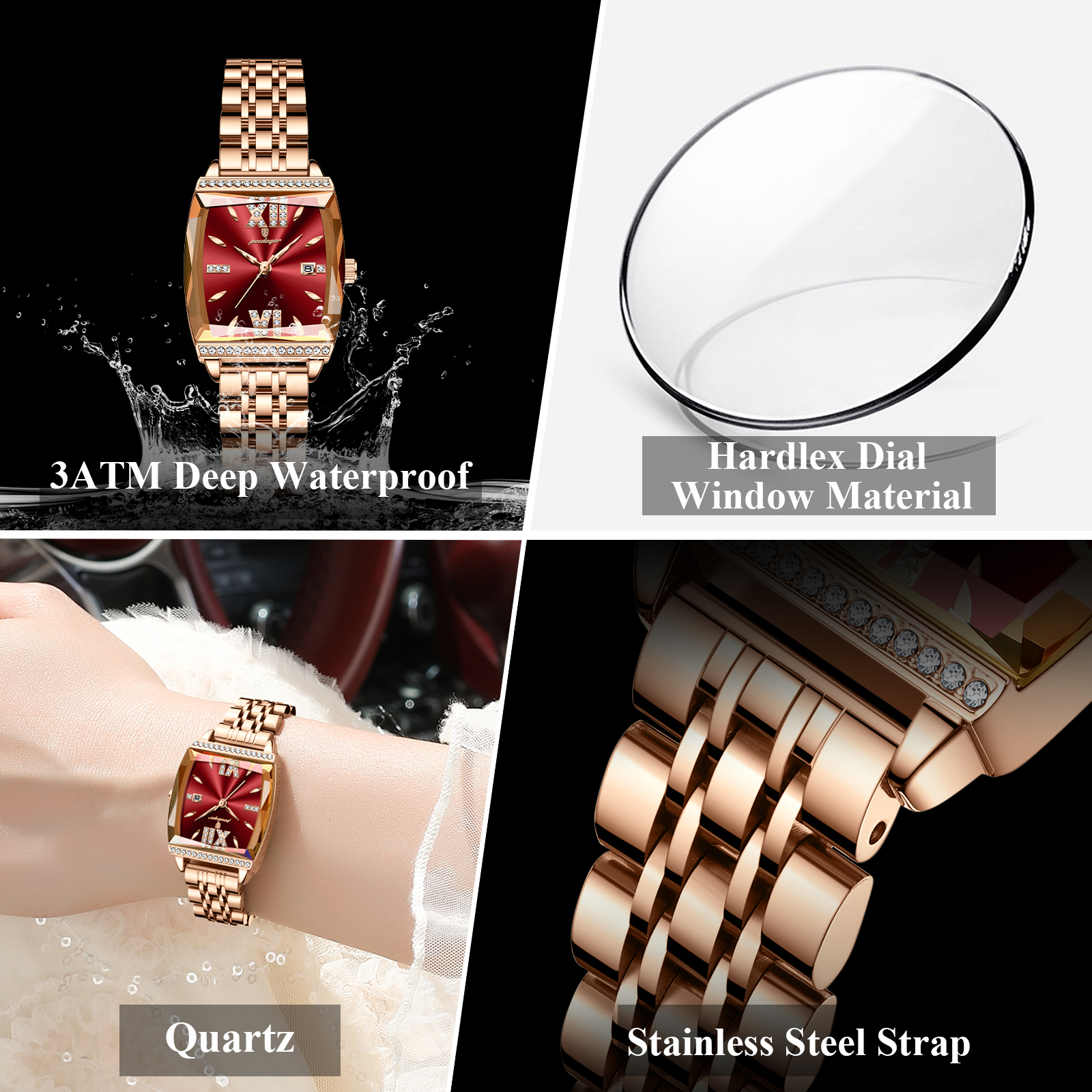 POEDAGAR Fashion Watch For Wom - Waterproof Diving Watch incelemesi ve fiyatı