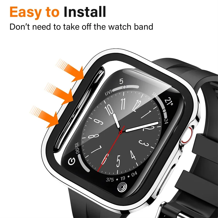 Glass+cover For Apple Watch ca - Smartwatch Watches Girls incelemesi ve fiyatı
