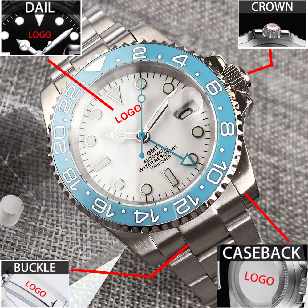 Customized 40mm Ice Blue Dial  - Waterproof Diving Watch incelemesi ve fiyatı
