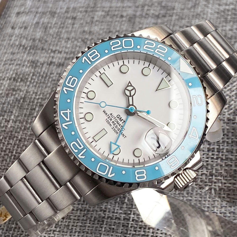 Customized 40mm Ice Blue Dial  - Waterproof Diving Watch incelemesi ve fiyatı