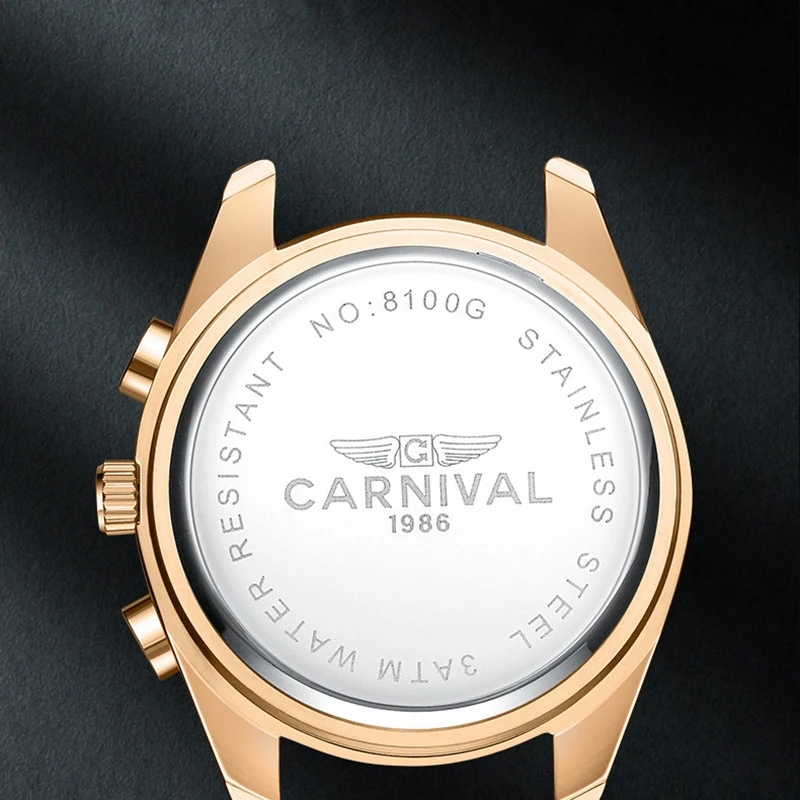 Carnival Brand Luxury Leather  - Smartwatch Watches For Men Brands incelemesi ve fiyatı