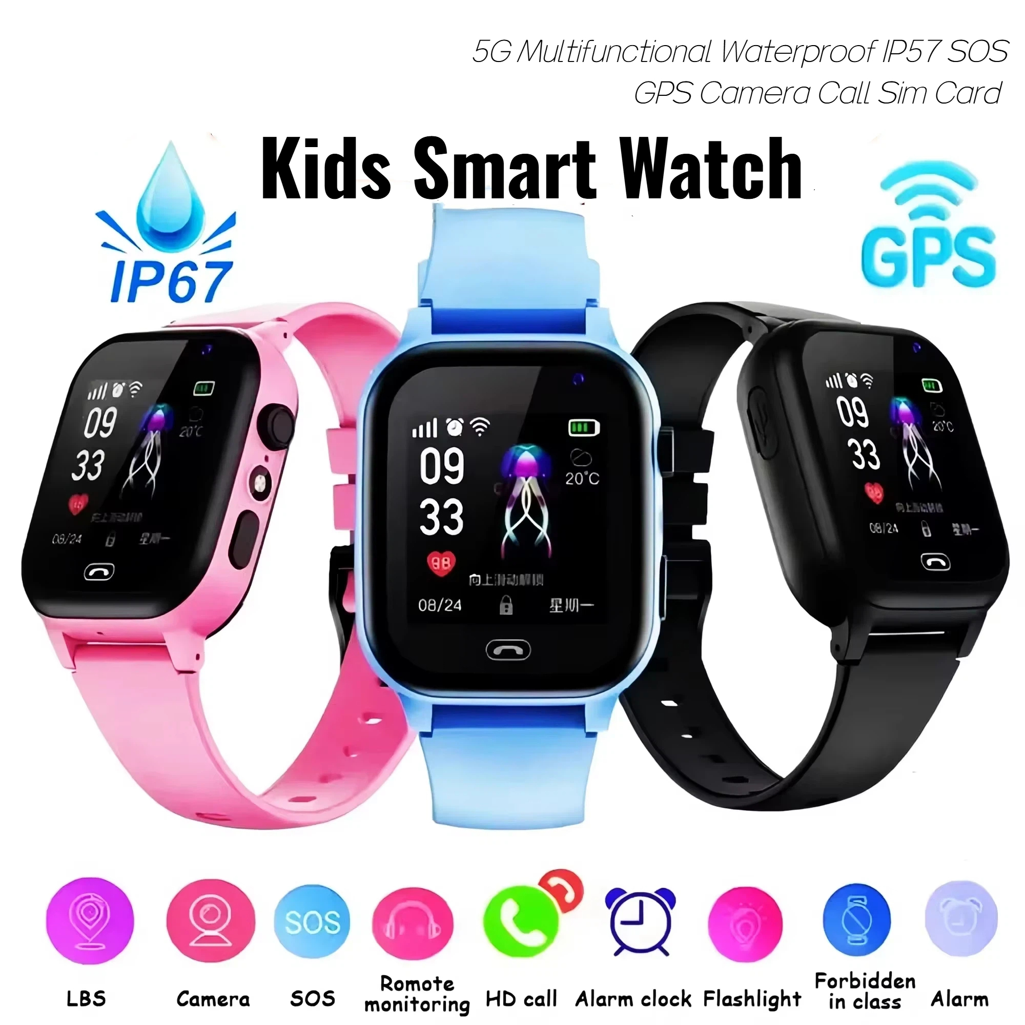 Lenovo Kids Smart Watch 5G GPS - Smartwatch Digital Watches For Kids incelemesi ve fiyatı