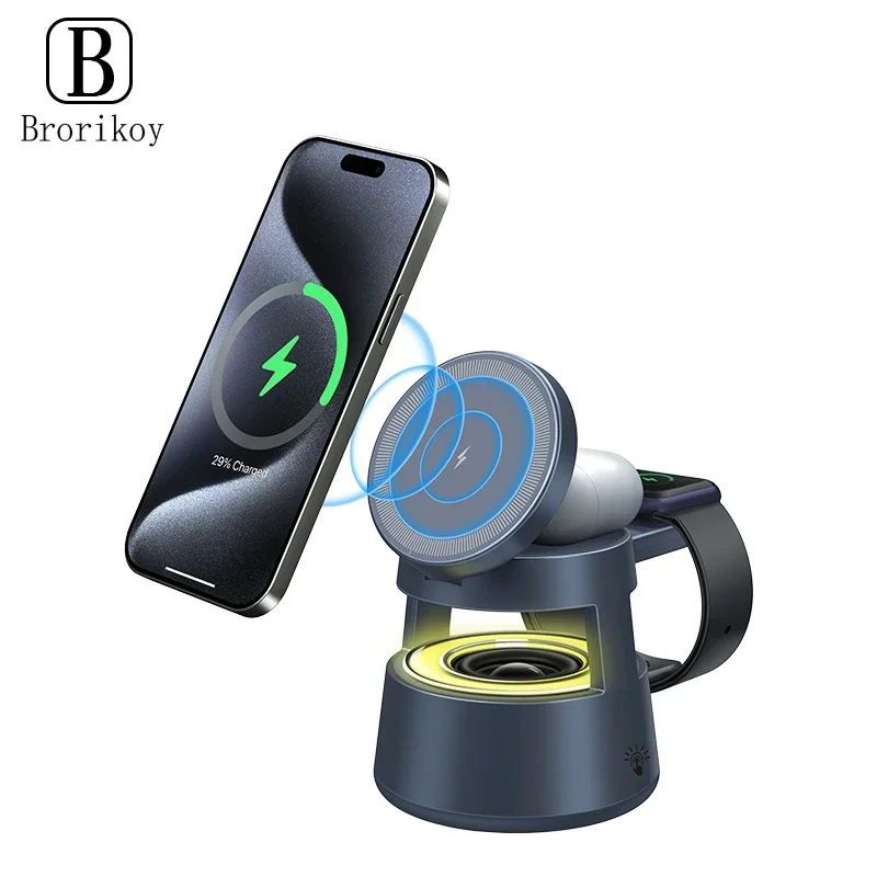 15W Wireless Charger Stand 5 i - Smartwatch Watches With Bluetooth incelemesi ve fiyatı