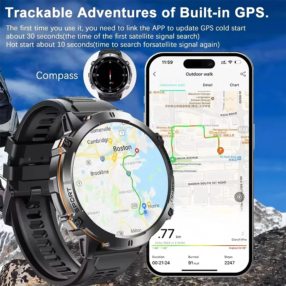 2026 Military TANK X3 Smart Wa - Smartwatch Watches For Men With Gps incelemesi ve fiyatı