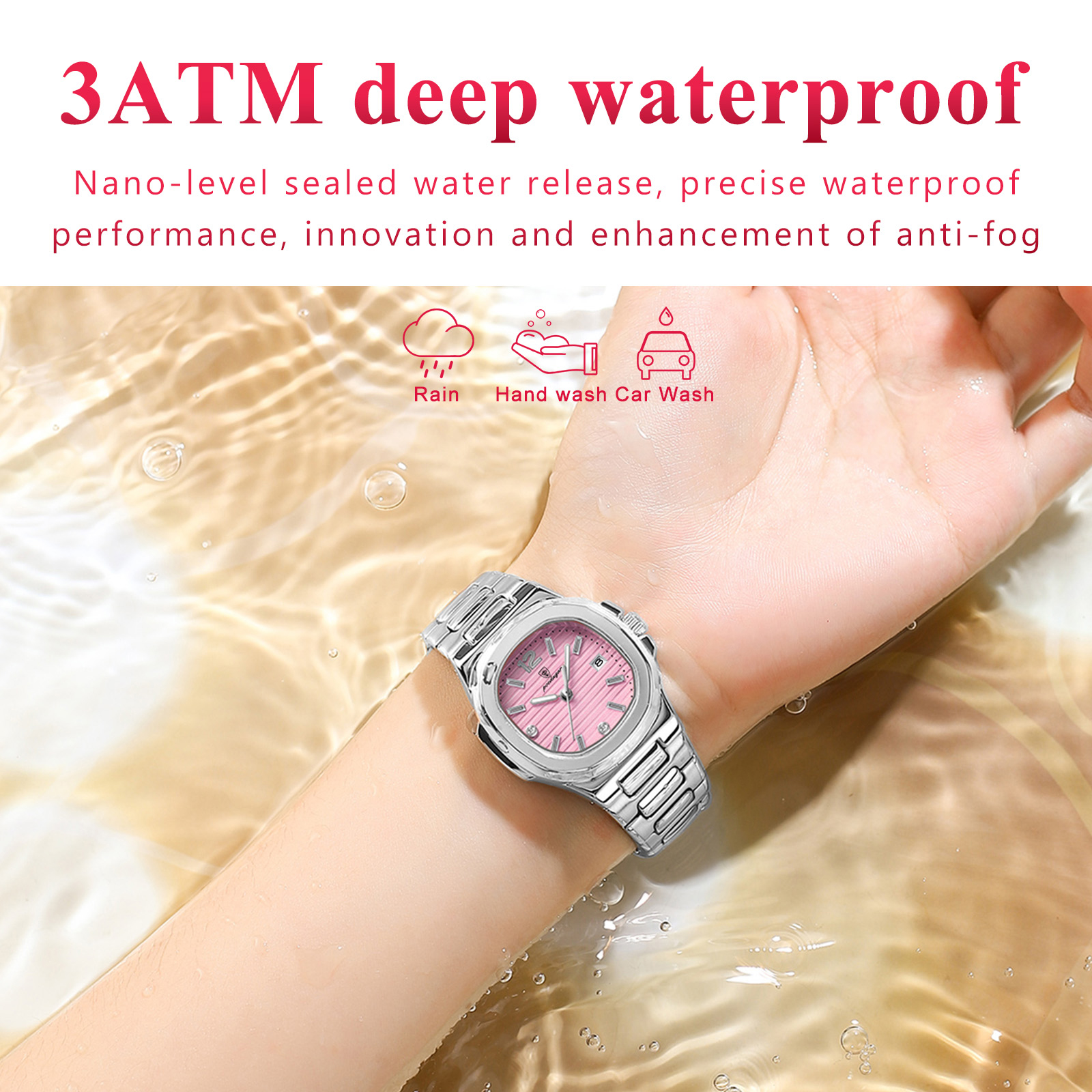 POEDAGAR Square Fashion Woman  - Waterproof Diving Watch incelemesi ve fiyatı