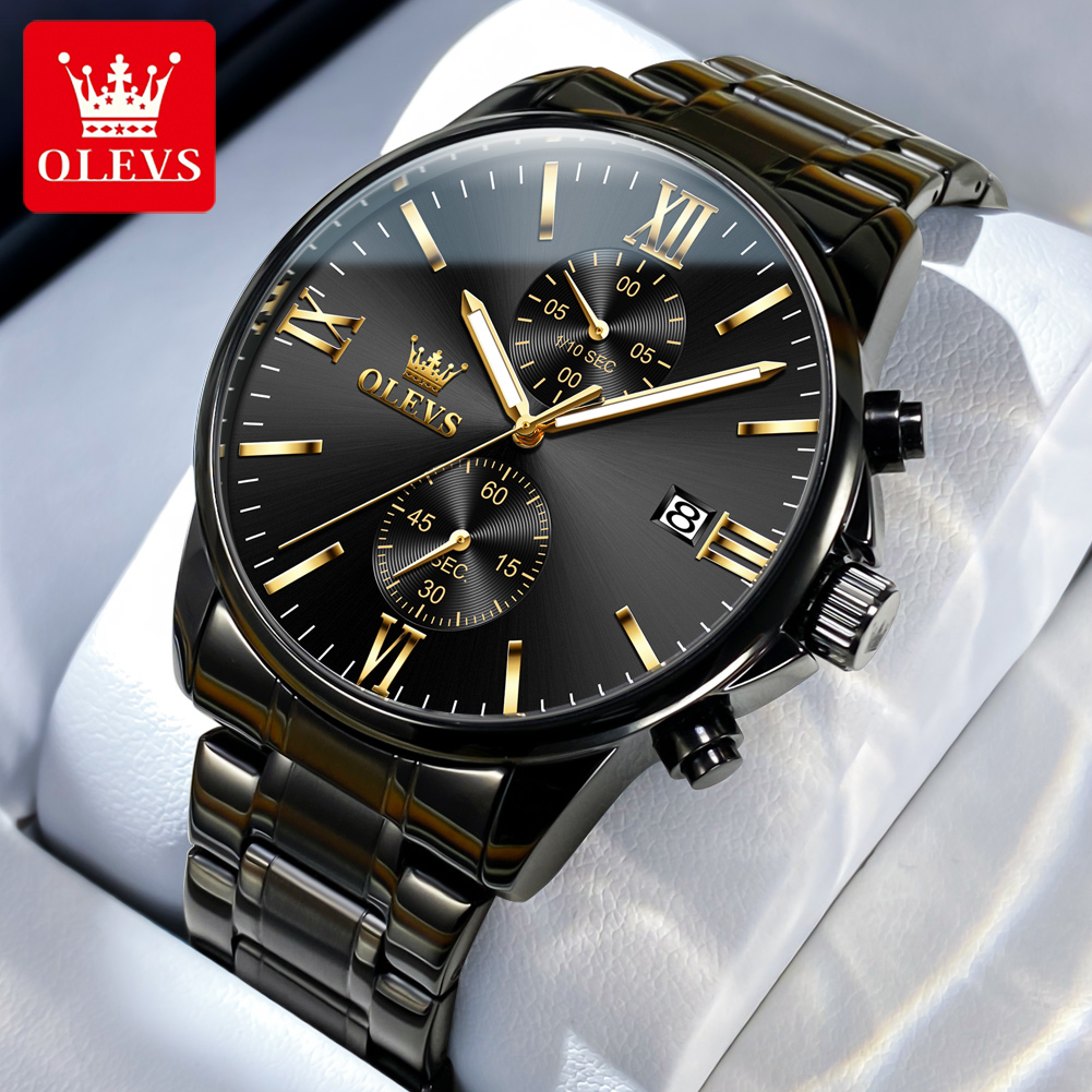 OLEVS 2886 Classic Black Quart - Smartwatch Watches For Men Brands incelemesi ve fiyatı