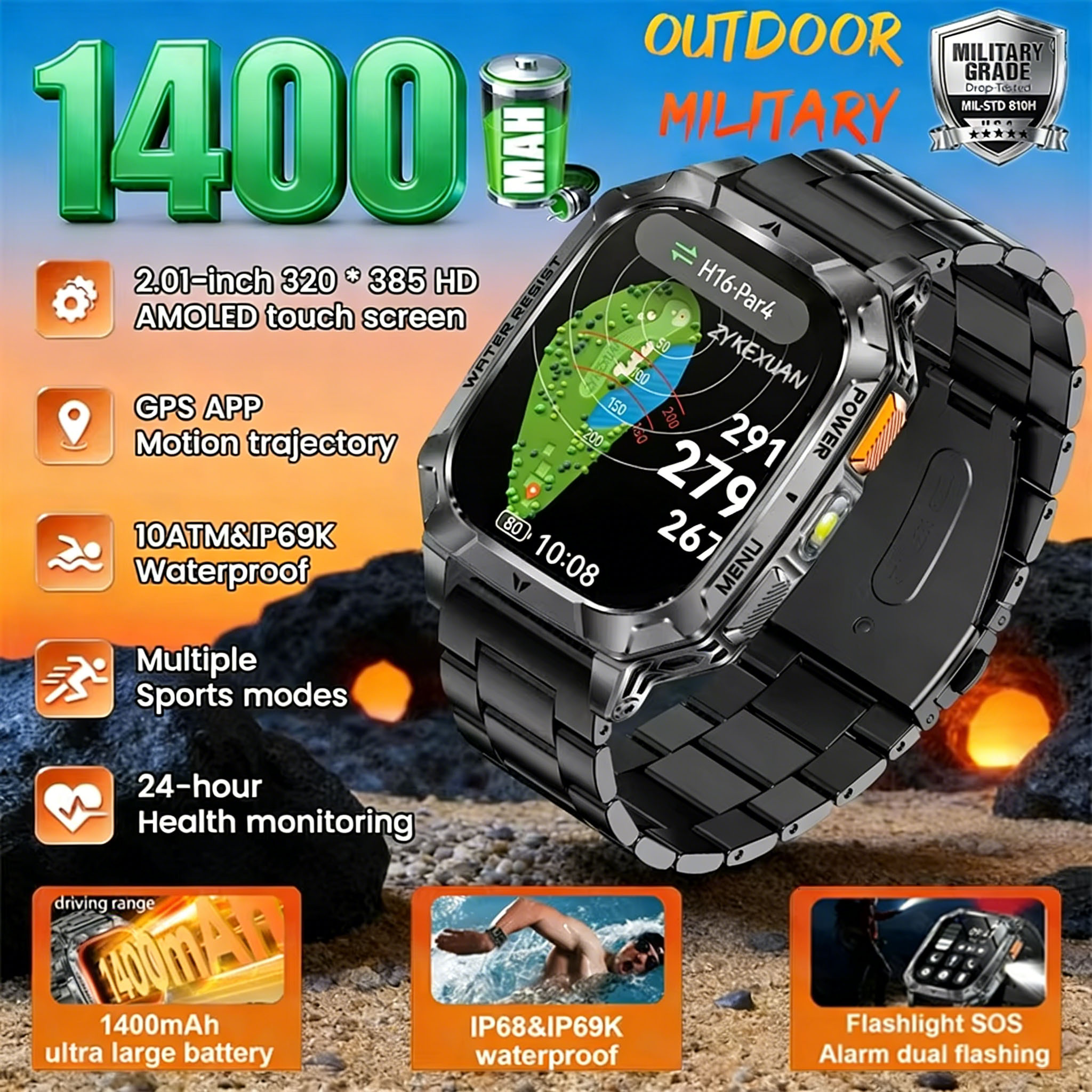 New 2026 Smartwatch Sports HD  - Smartwatch Watches For Men With Gps incelemesi ve fiyatı