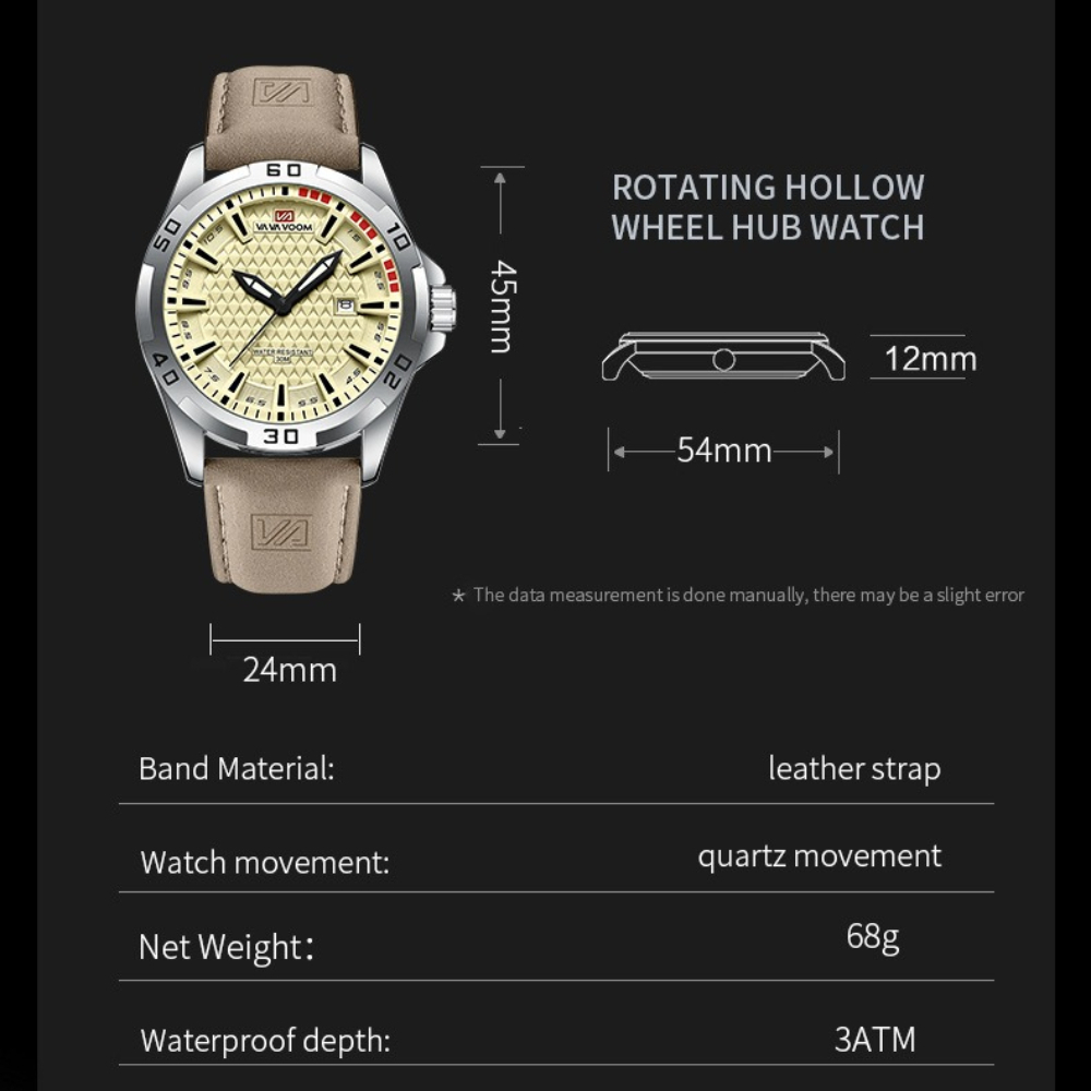 VAVAVOOM 2581 Large Dial Conce - Smartwatch Premium Watches For Men incelemesi ve fiyatı