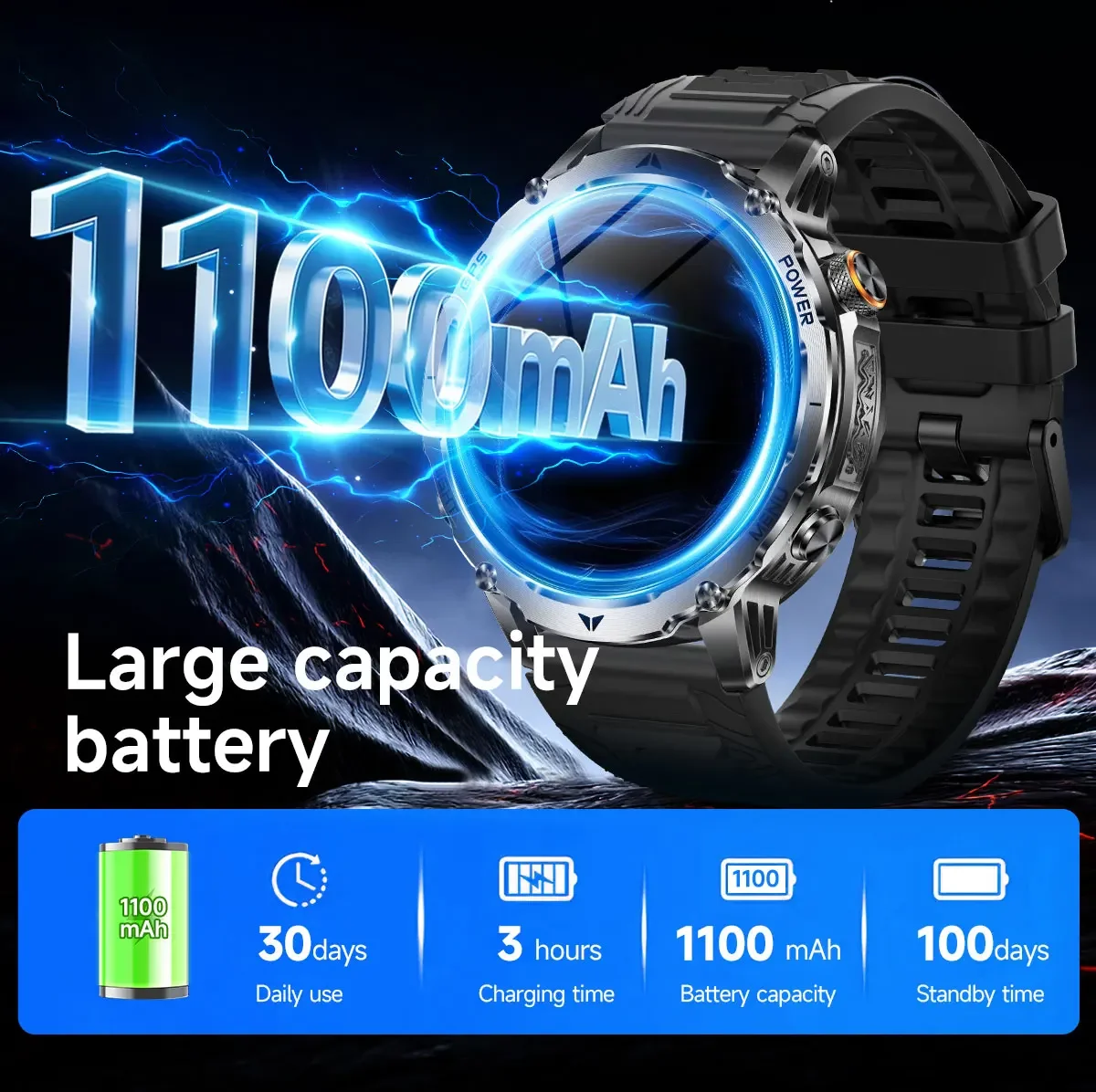 GPS Outdoor Military Smart Wat - Smartwatch Watches For Men With Gps incelemesi ve fiyatı