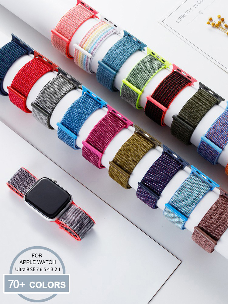 Nylon Loop Strap for apple wat - Smartwatch Apple Watches For Men incelemesi ve fiyatı