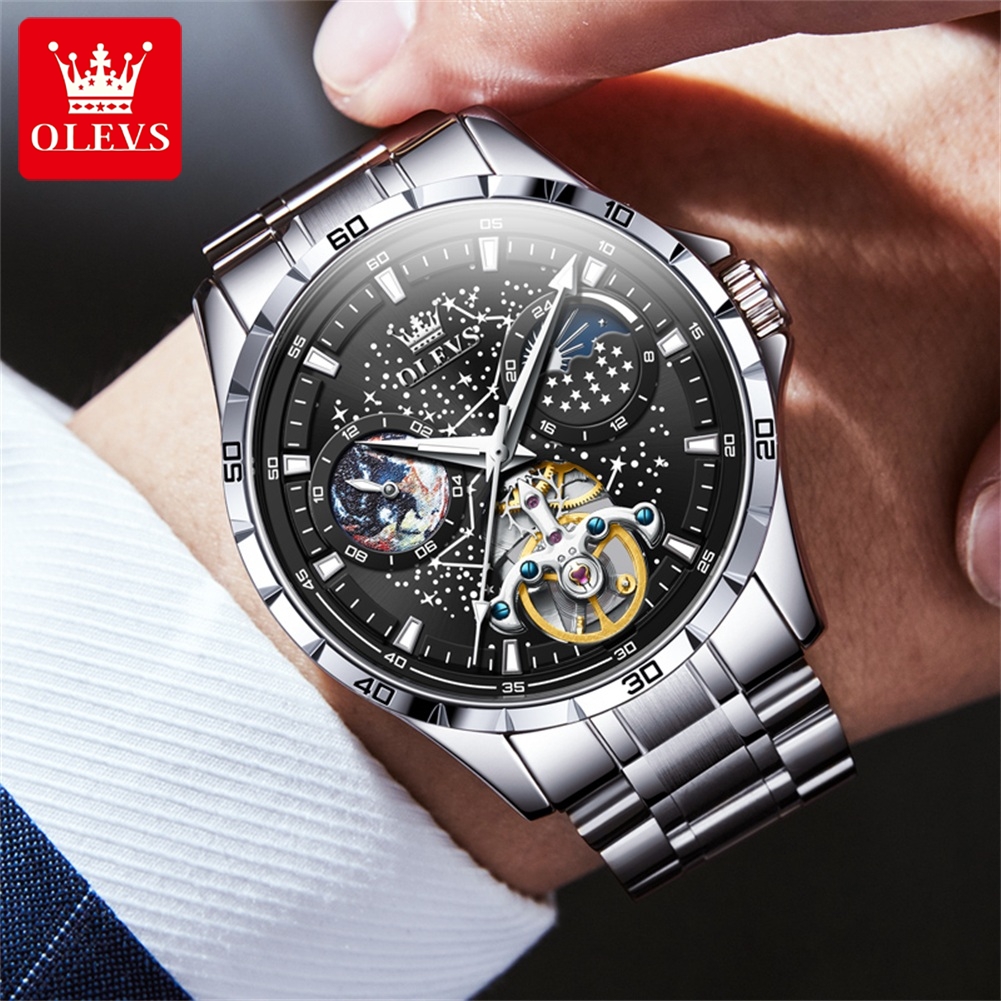 OLEVS 6689 Luxury Brand Moon P - Smartwatch Watches For Men Brands incelemesi ve fiyatı