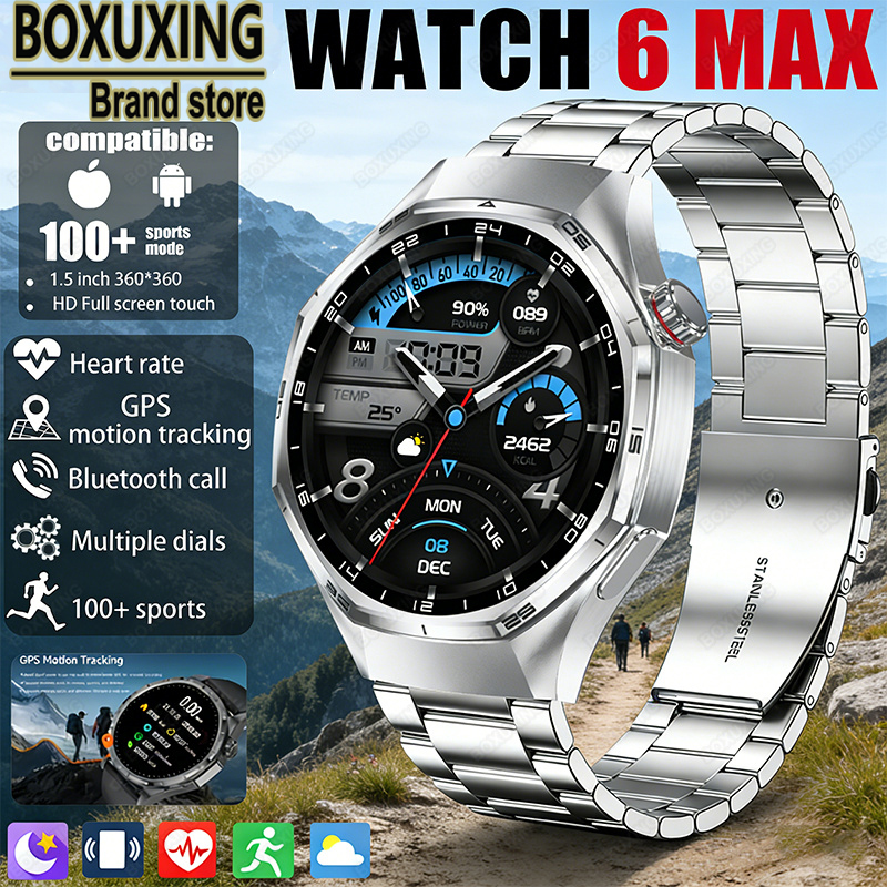 New Global Version Watch 6 MAX - Smartwatch Watches For Men With Gps incelemesi ve fiyatı