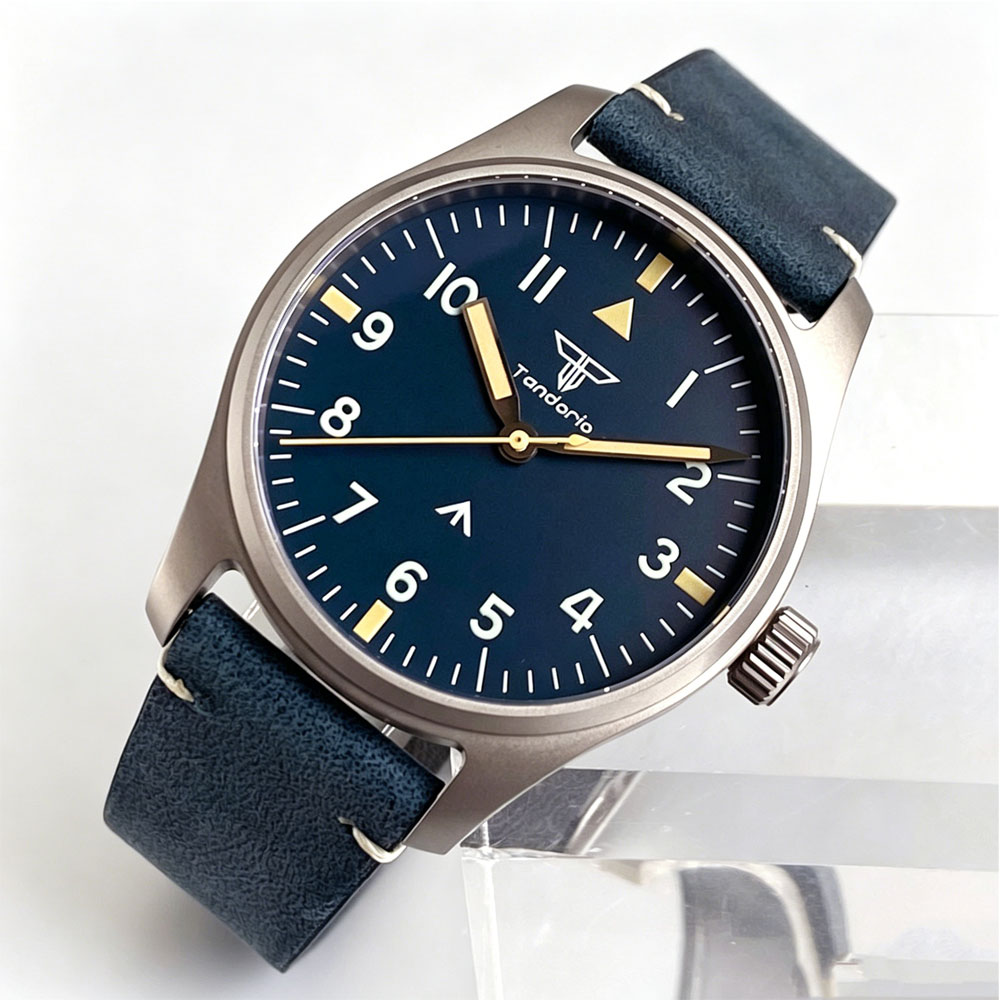 New 39mm Titanium Pilot Watch  - Vintage Digital Watch incelemesi ve fiyatı