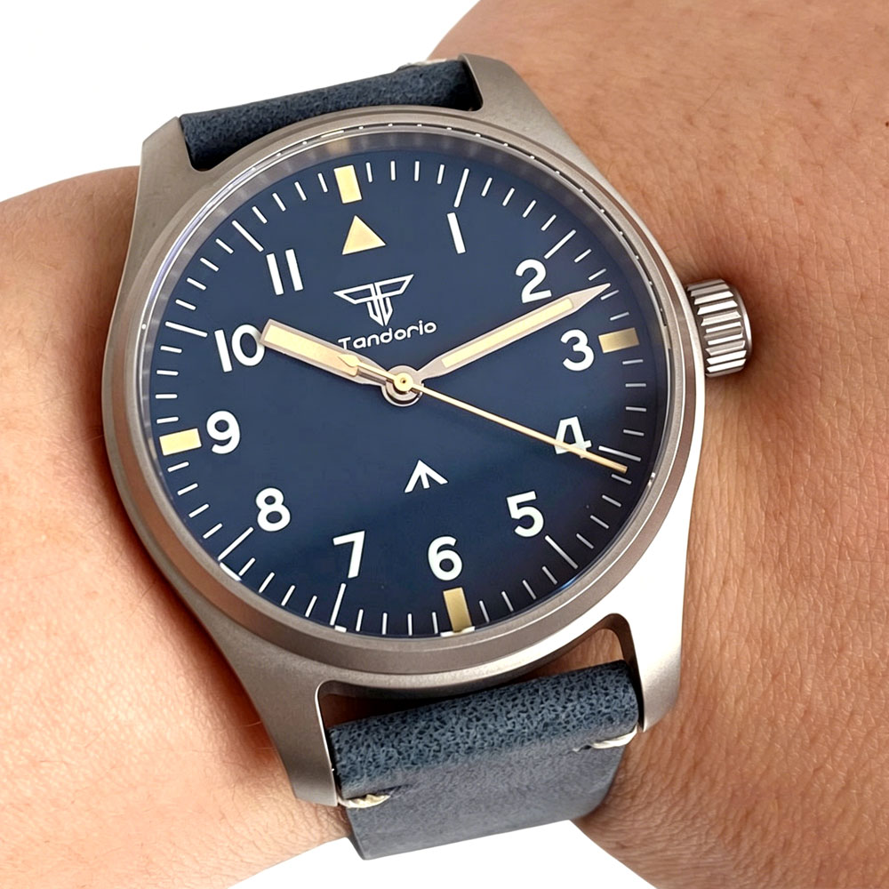 New 39mm Titanium Pilot Watch  - Vintage Digital Watch incelemesi ve fiyatı