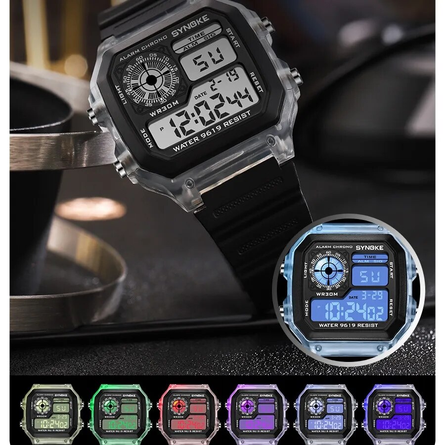 SYNOKE Digital Watches Men Spo - Vintage Digital Watch incelemesi ve fiyatı