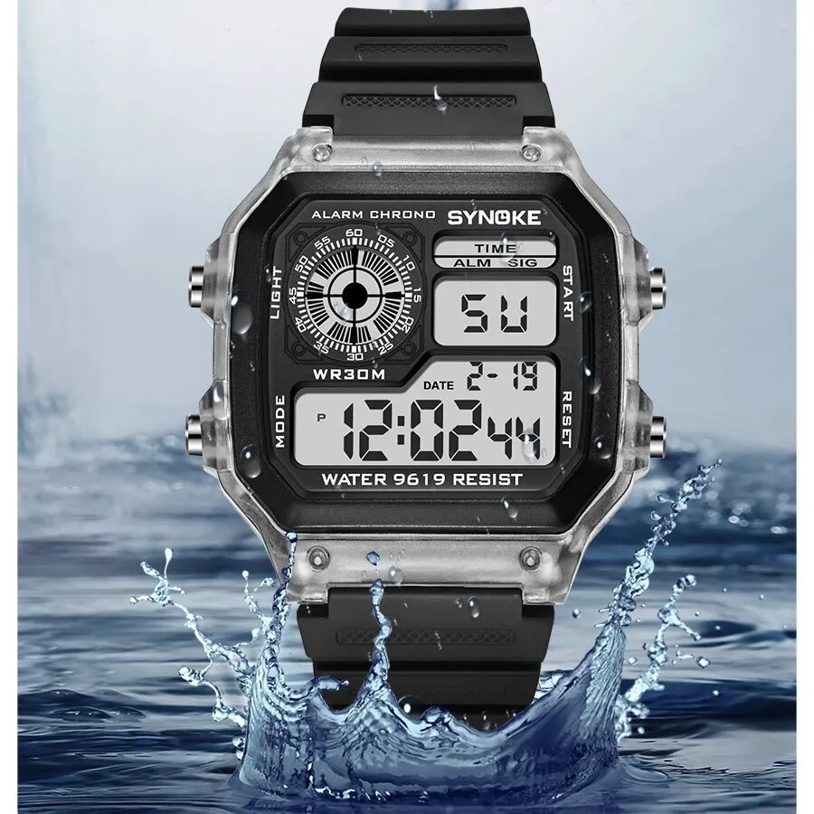SYNOKE Digital Watches Men Spo - Vintage Digital Watch incelemesi ve fiyatı