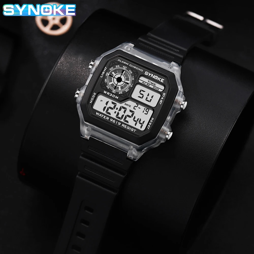 SYNOKE Digital Watches Men Spo - Vintage Digital Watch incelemesi ve fiyatı