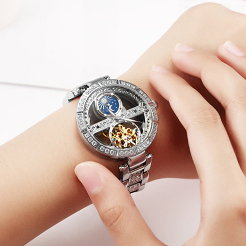 Ladies Watch Automatic Woman L - Skeleton Mechanical Watch incelemesi ve fiyatı