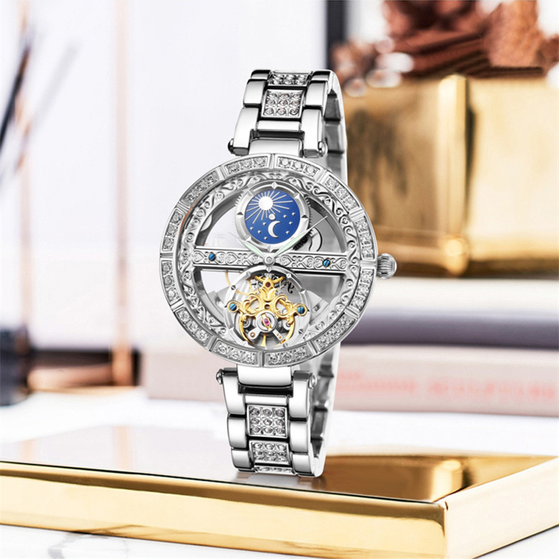 Ladies Watch Automatic Woman L - Skeleton Mechanical Watch incelemesi ve fiyatı