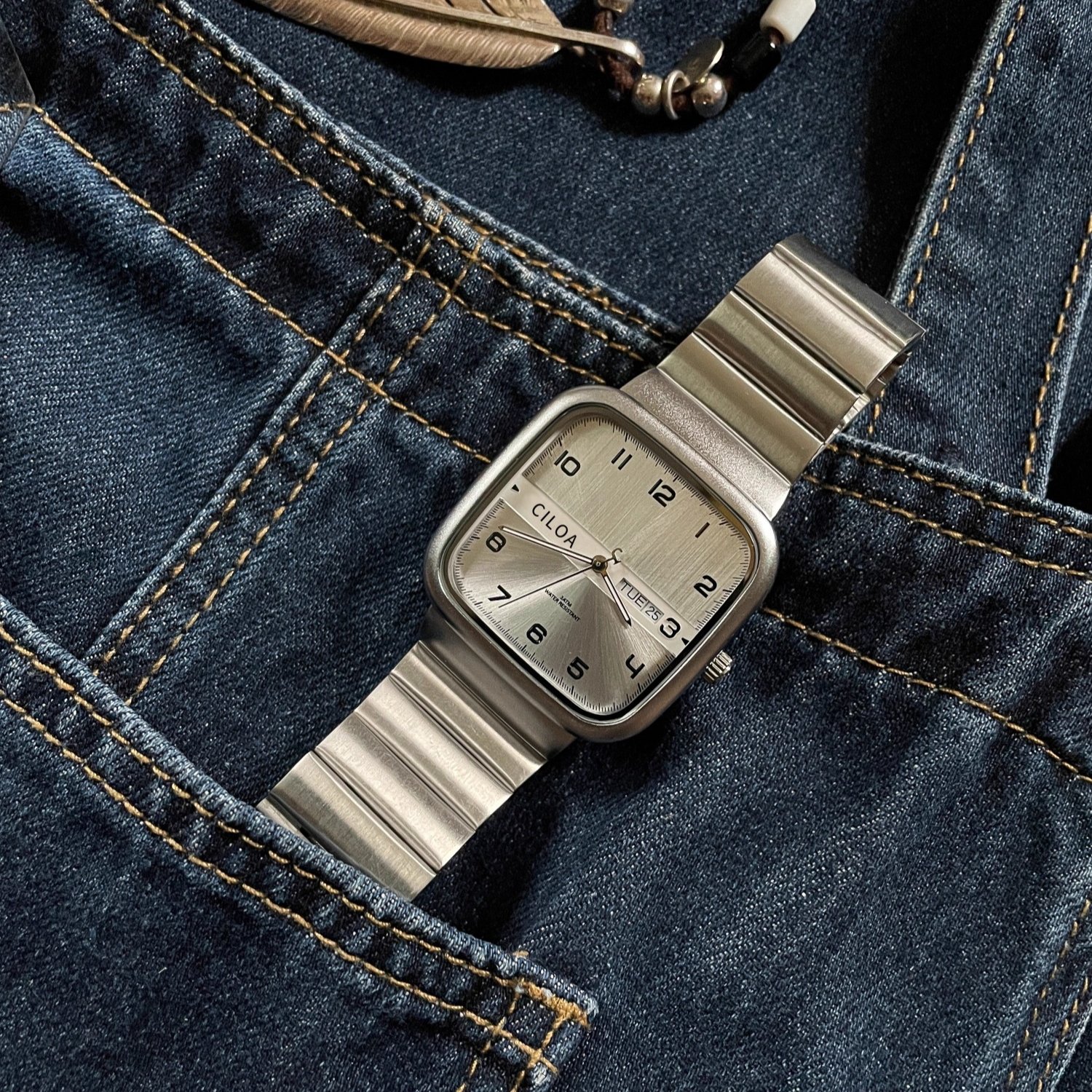 CILOA 2025 New Men's Square Qu - Vintage Digital Watch incelemesi ve fiyatı