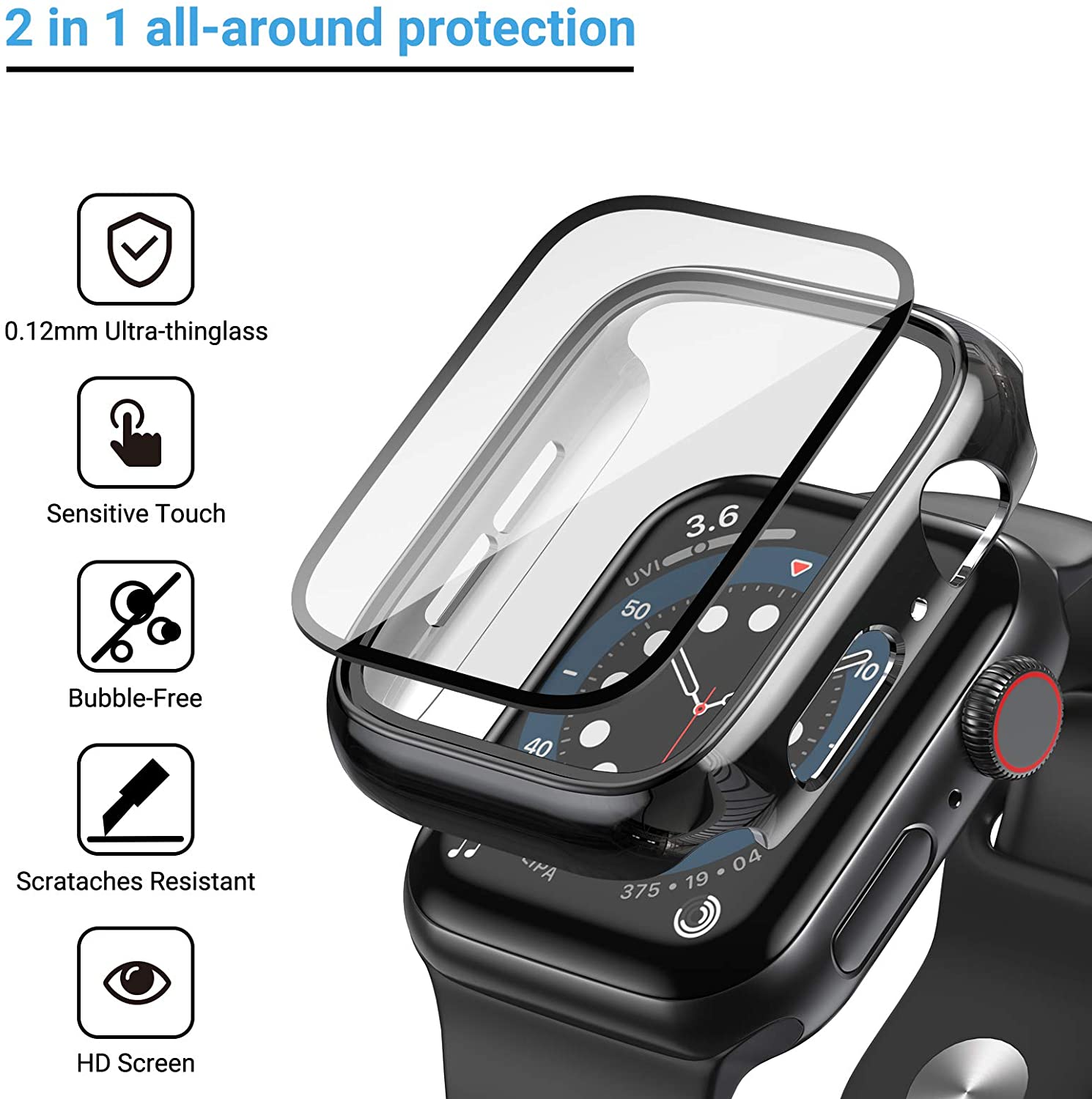 Glass+cover For Apple Watch Ca - Iwatch Smartwatch Series 7 incelemesi ve fiyatı