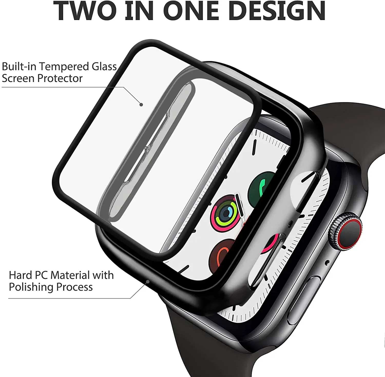 Tempered Glass+cover For Apple - Iwatch Smartwatch Series 7 incelemesi ve fiyatı