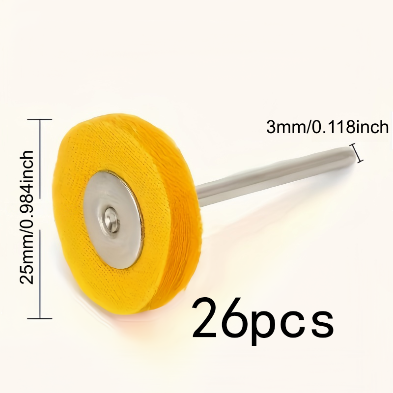 26Pcs 3mm Yellow Polishing Clo - Watch Polishing Cloth incelemesi ve fiyatı