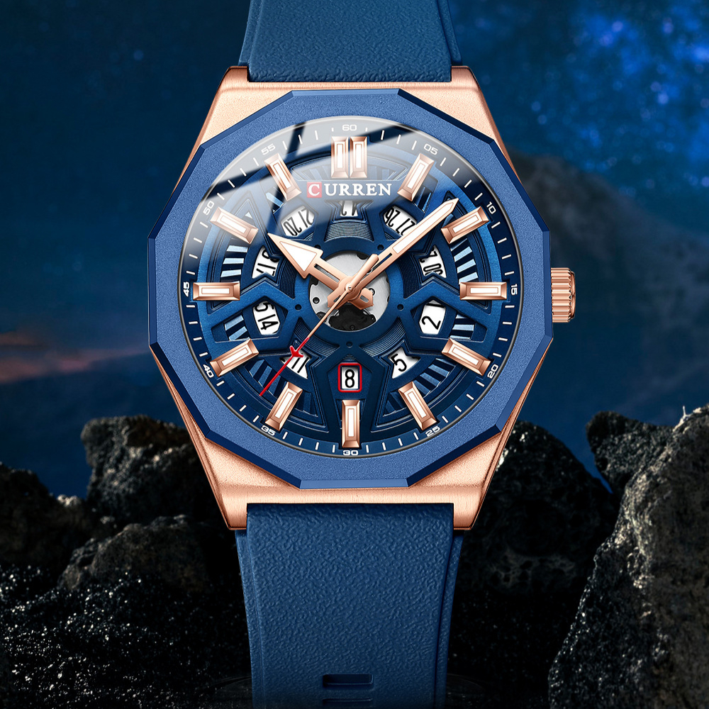 CURREN 8437 Unisex Minimalist  - Skeleton Mechanical Watch incelemesi ve fiyatı