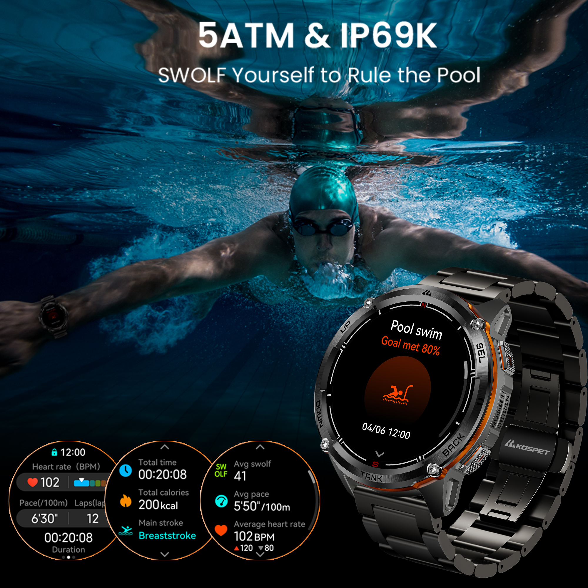 2026 New KOSPET TANK T3 Uitra2 - Smartwatch Premium Watches For Men incelemesi ve fiyatı