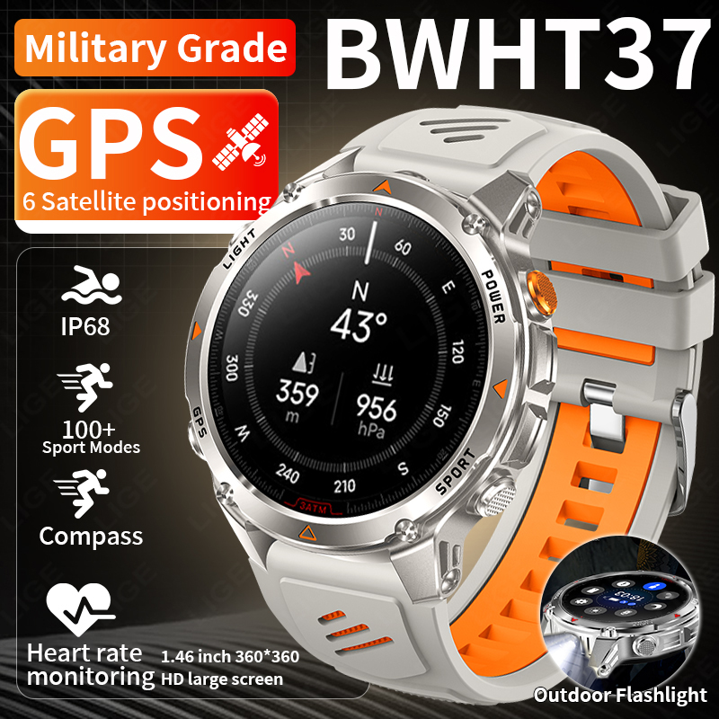 LIGE Rugged GPS Track Smart Wa - Smartwatch Watches With Bluetooth incelemesi ve fiyatı