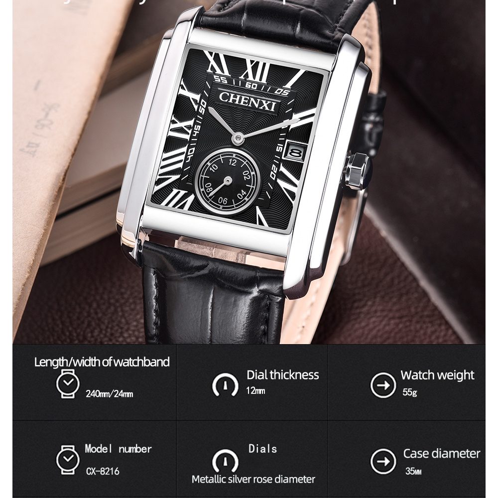 CHENXI 8216 Fashion Classic Sq - Smartwatch Watches For Men Brands incelemesi ve fiyatı