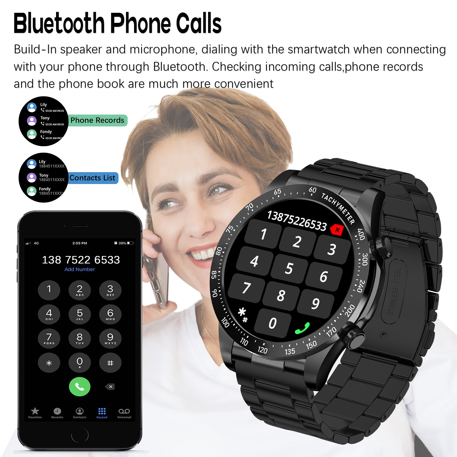 ROLLSTIMI Premium All-Match Me - Smartwatch Premium Watches For Men incelemesi ve fiyatı
