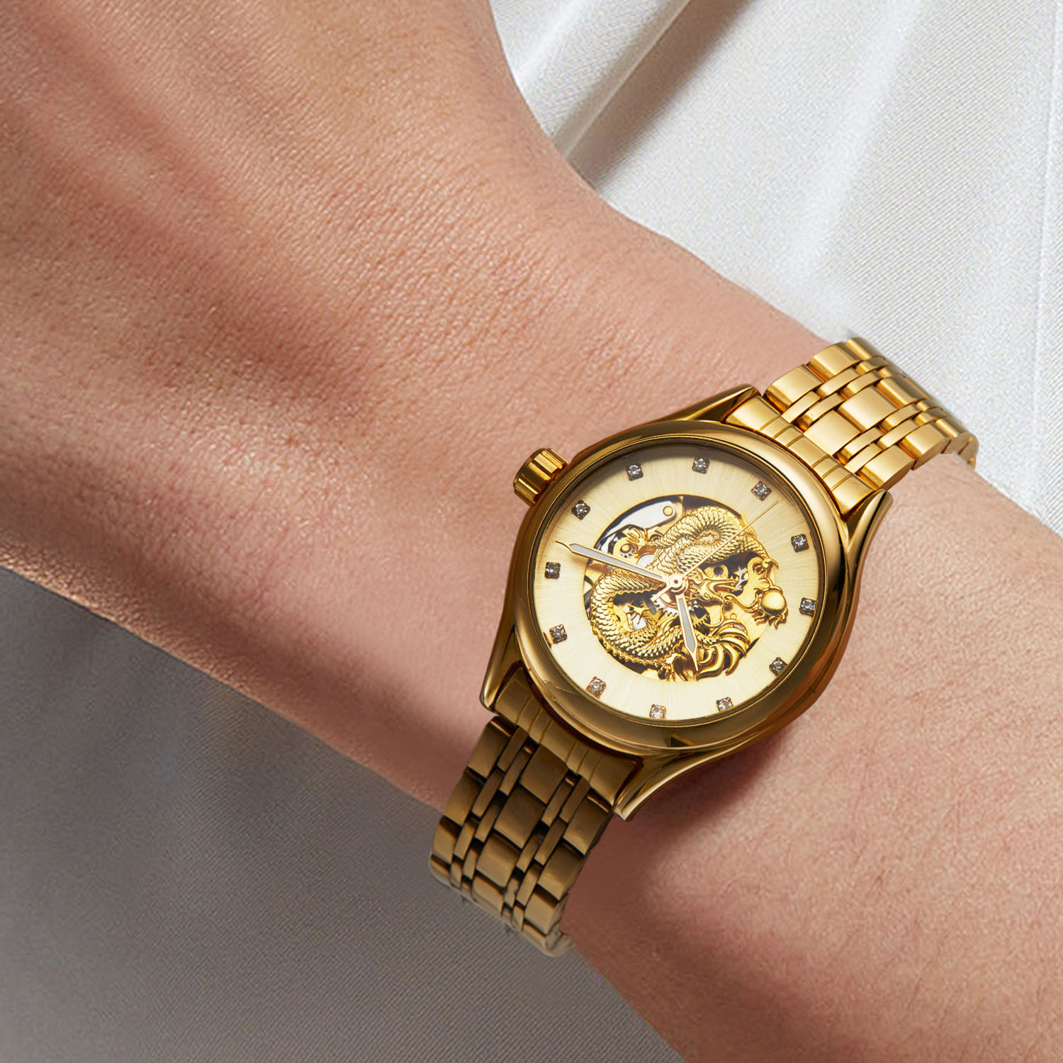 T-WINNER High-end Luxury Drago - Skeleton Mechanical Watch incelemesi ve fiyatı