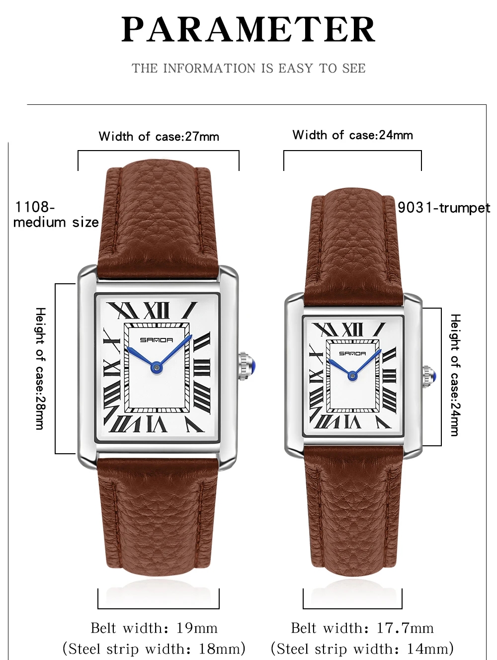 Sanda Rectangular Wrist Watche - Smartwatch Watches For Men Brands incelemesi ve fiyatı