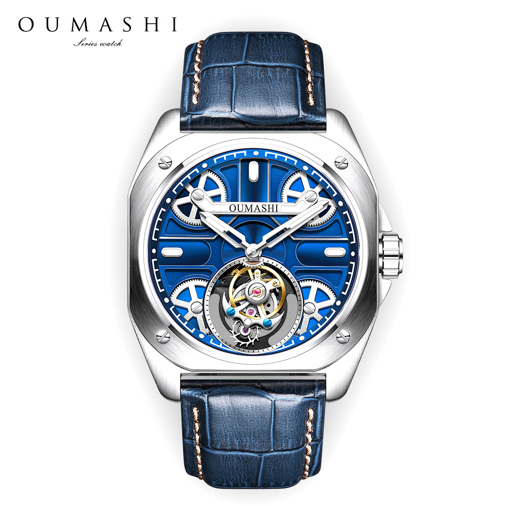 41mm Luxury men's watch Tourbi - Skeleton Mechanical Watch incelemesi ve fiyatı