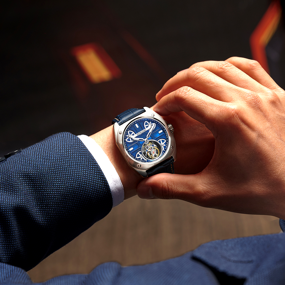 41mm Luxury men's watch Tourbi - Skeleton Mechanical Watch incelemesi ve fiyatı
