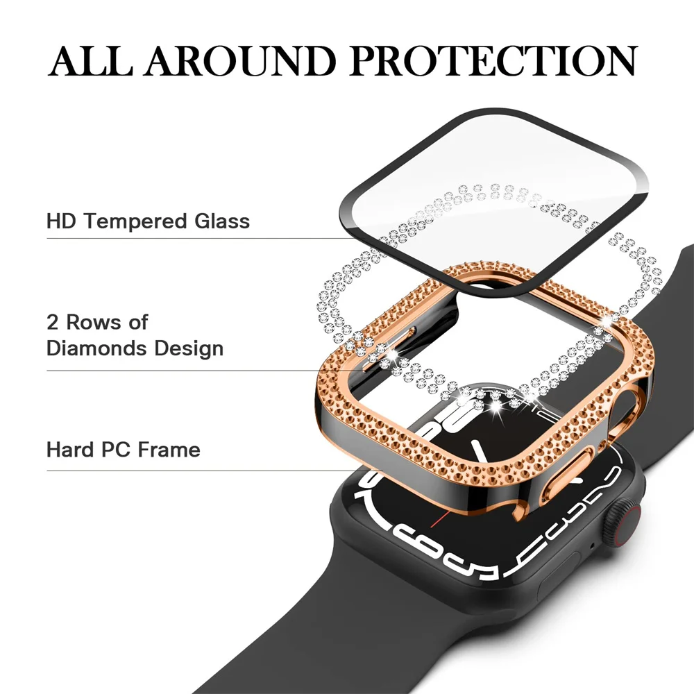 Diamond Cover For Apple watch  - Iwatch Smartwatch Series 7 incelemesi ve fiyatı