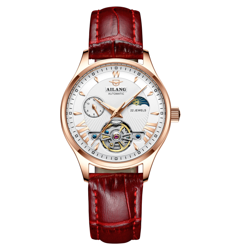 Hot Selling Moon Phase Automat - Skeleton Mechanical Watch incelemesi ve fiyatı