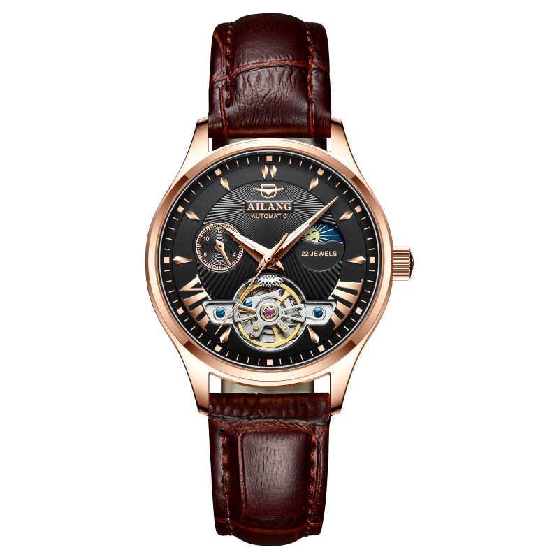 Hot Selling Moon Phase Automat - Skeleton Mechanical Watch incelemesi ve fiyatı