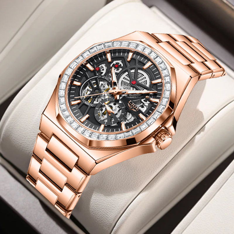 LIGE Original Design Mechanica - Skeleton Mechanical Watch incelemesi ve fiyatı