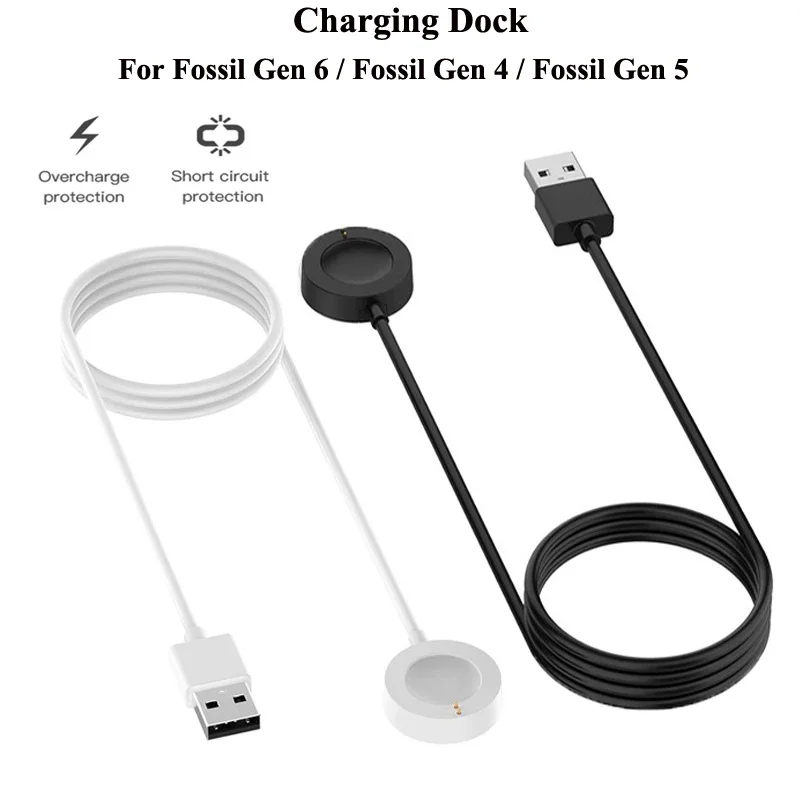 1M USB Magnetic Fast Charger D - Fossil Watches Smartwatch Charger incelemesi ve fiyatı